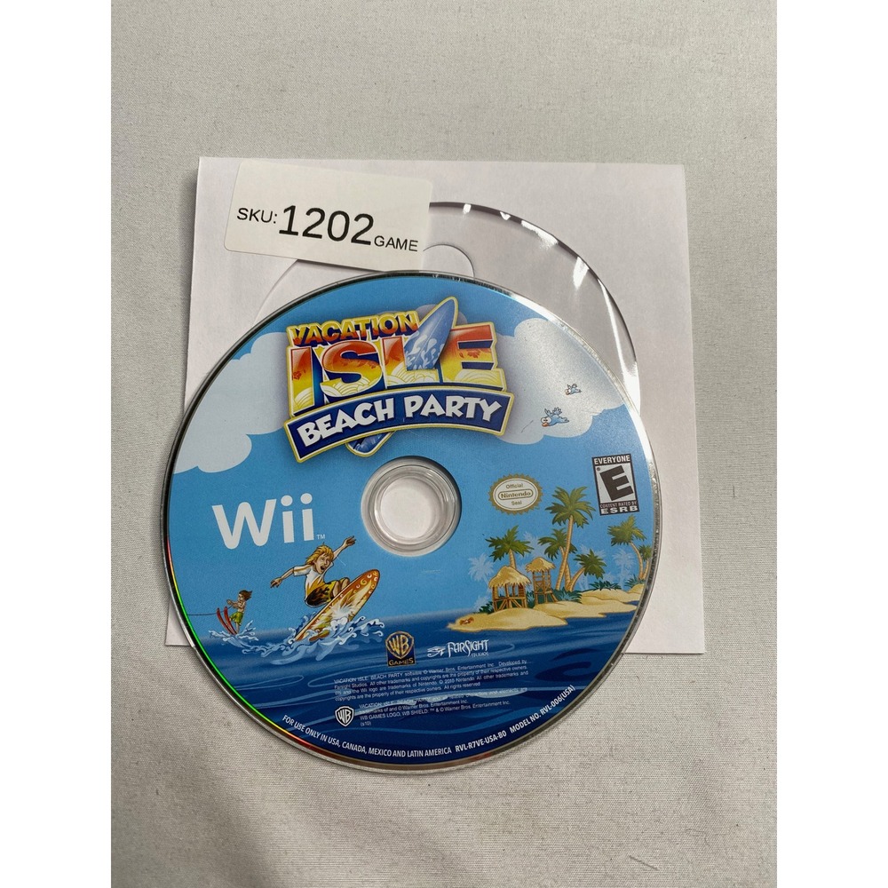 Vacation Isle Beach Party Nintendo Wii